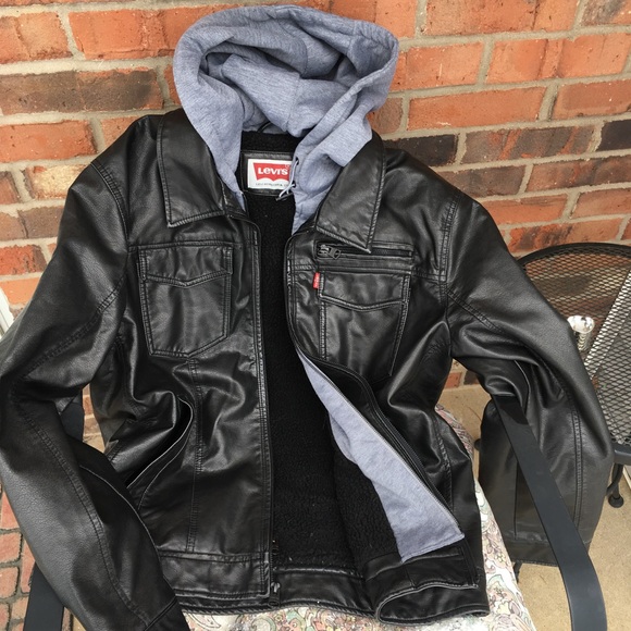 levi leather coat